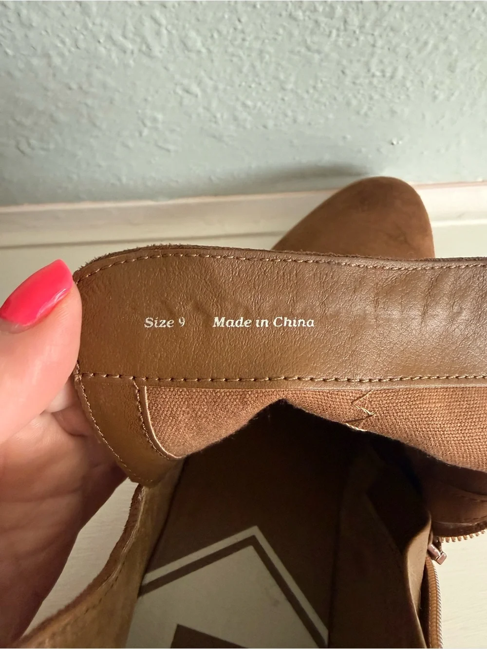 Dolce Vita Brown Suede Wedge Bootie Size 9